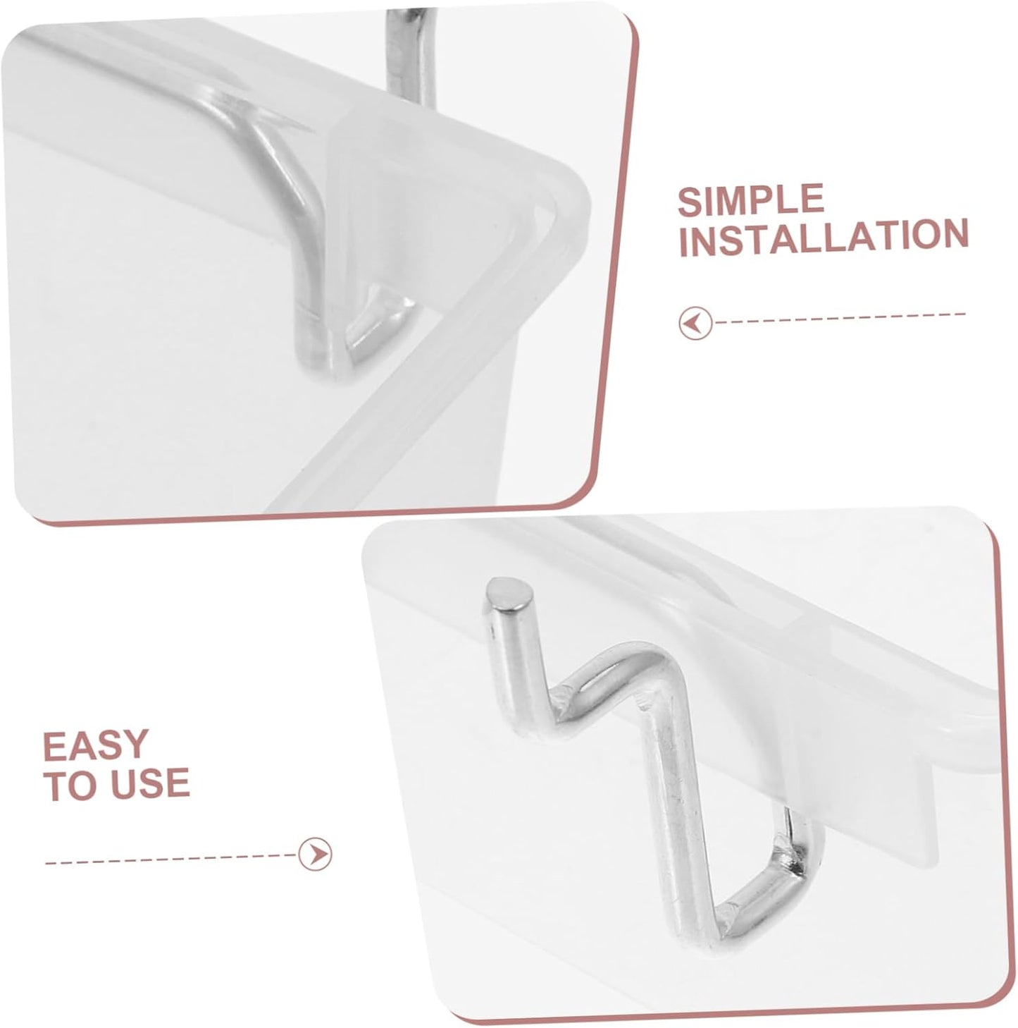  Artibetter 6pièces Bacs De Rangement Pour Perforé Accessoires De Garage Et Atelier Organisateur De Outils Avec Boîtes Transparentes Pour Rangement