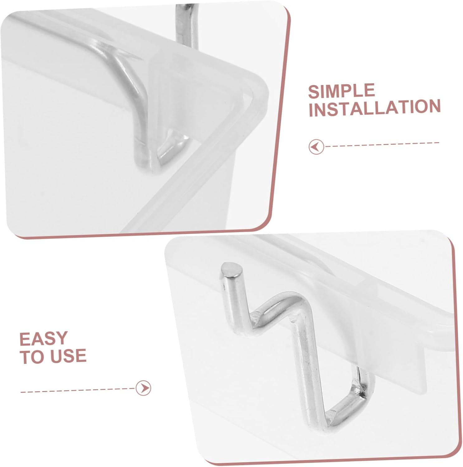  Artibetter 6pièces Bacs De Rangement Pour Perforé Accessoires De Garage Et Atelier Organisateur De Outils Avec Boîtes Transparentes Pour Rangement