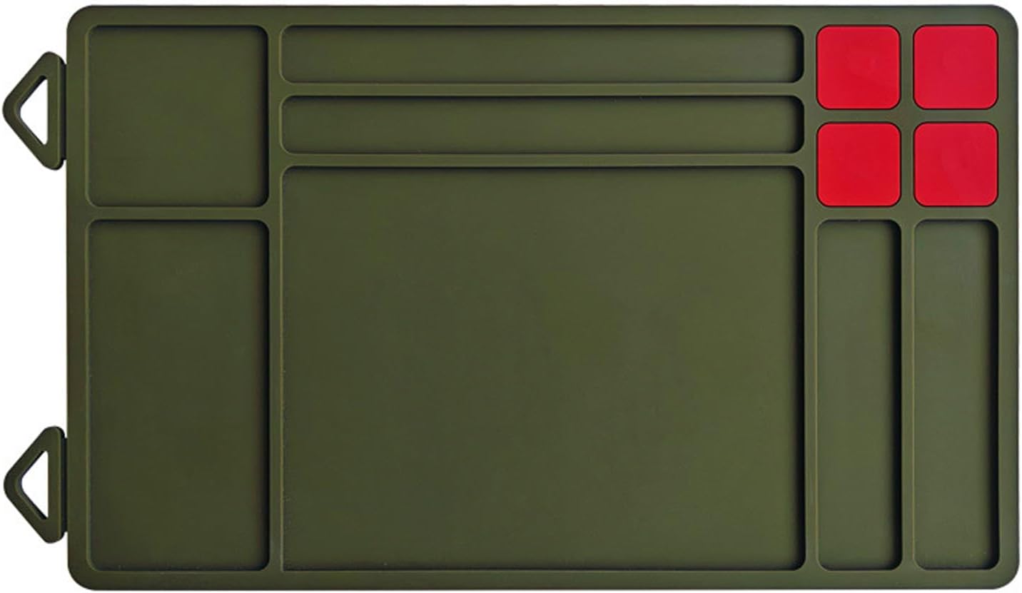  Tapis D'entretien Résistant à L'huile Avec Bords Et Compartiment De Rangement Pour Pièces D'entretien