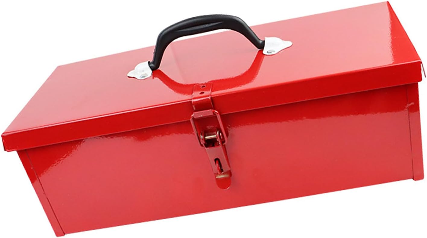  Boîte à Outils Portable En Métal Avec Poignée Robuste Adaptée Pour Garage, Camion Et Camping