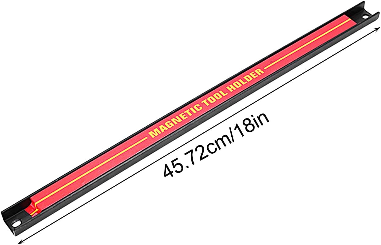  Bande Magnétique Pour Outils, Support De Grande Capacité Pour Outils | Barre à Outils En Métal Pour Atelier, Maison, Organisateur Peu Encombrant Pour Outils De Réparation De Voiture