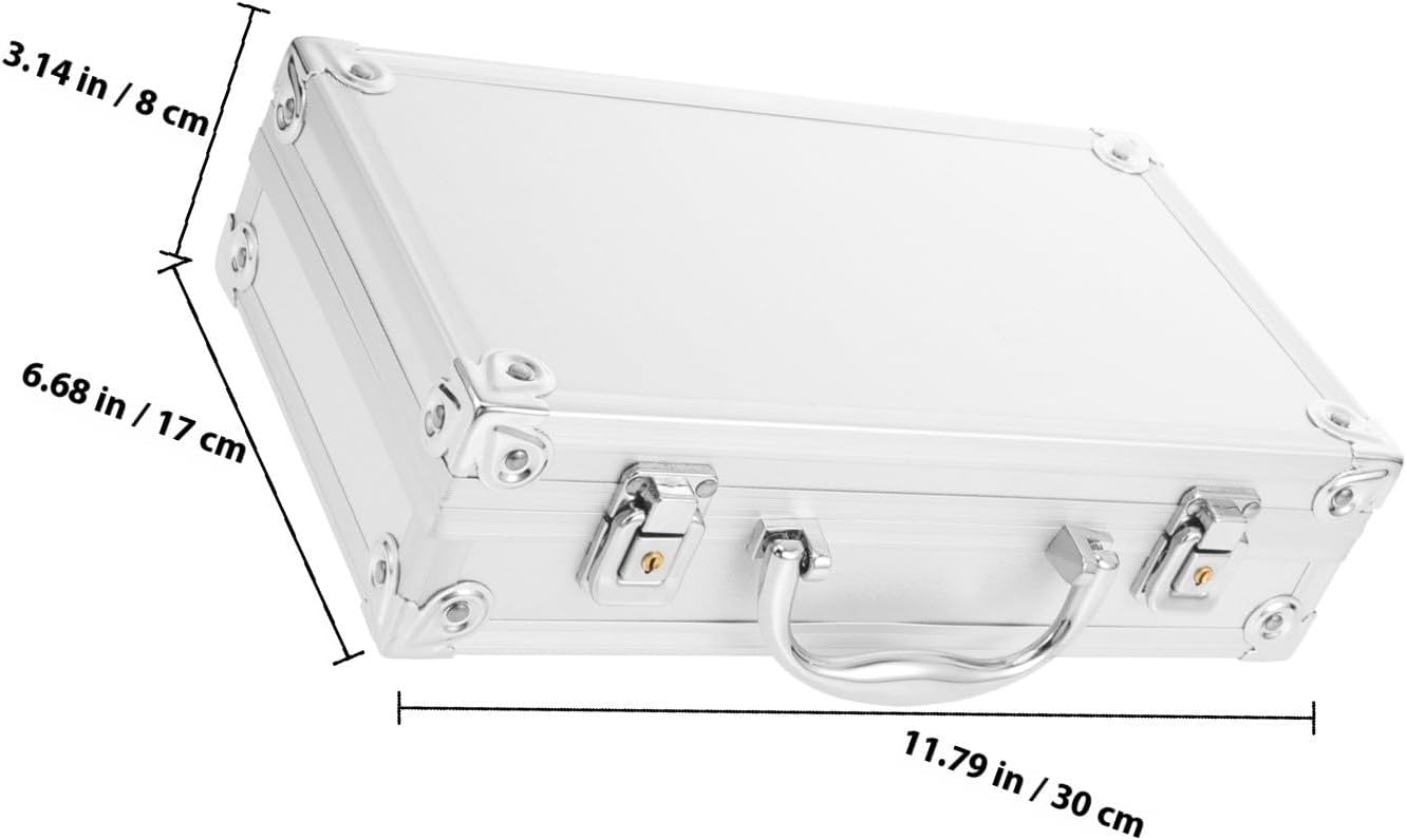  Boîtier En Aluminium Robuste Et Facile à Ouvrir, Boîte à Remède Multi-usages Pour Maison Et Bureau, Alliage D'aluminium Argenté, Rangement Pratique Et Compact