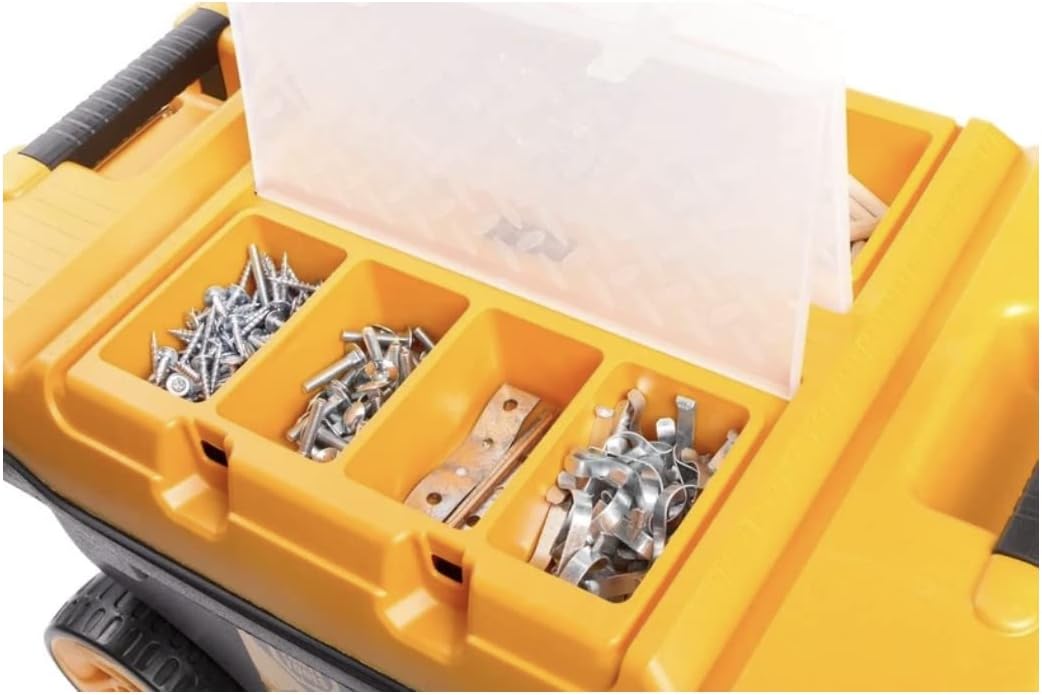  Boîte De Montage Mobile - Boîte à Outils Avec Roulettes - Dimensions : 59,5 X 42 X 38 Cm - Robuste - Avec Fermeture En Métal Et Organiseur Amovible (00051144574)