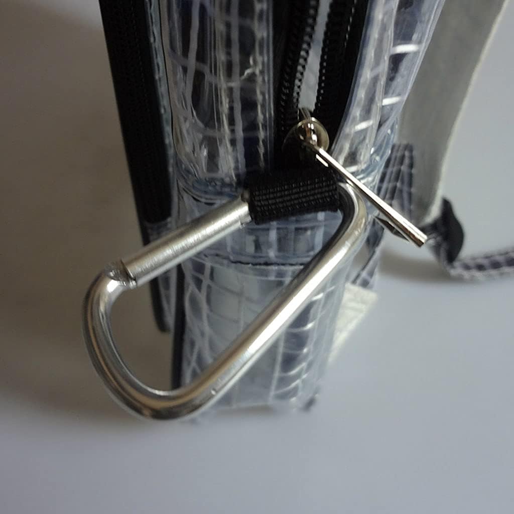  Sac à Dos Antistatique En PVC Transparent 40 X 35 X 20 Cm, Noir