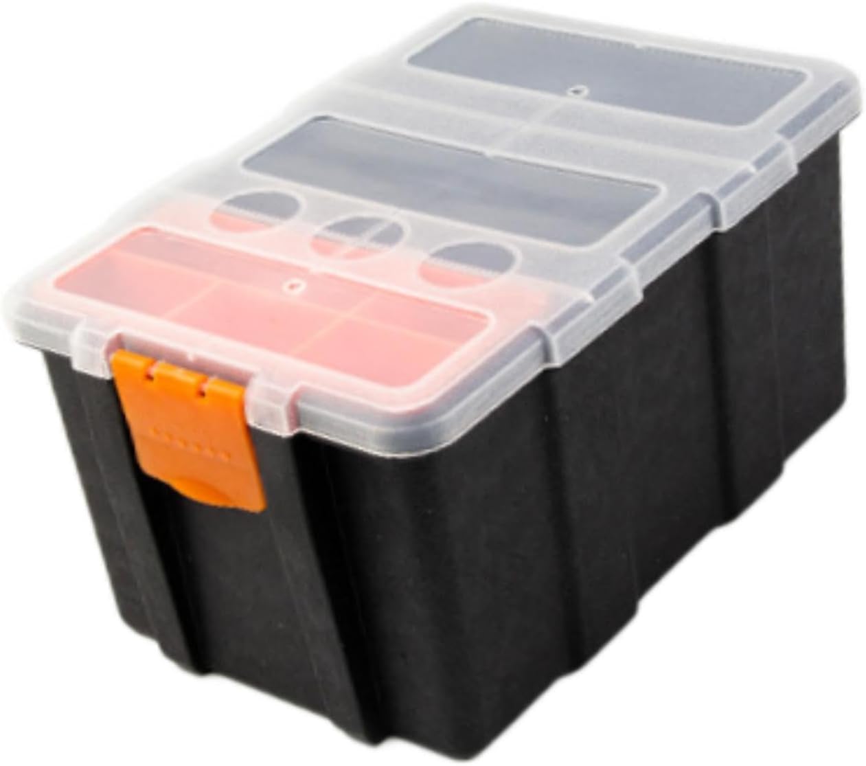  Boîte à Outils Pour Composants électroniques - Boîte De Rangement - Quincaillerie - Petite Boîte à Outils - Rangement Pour Visserie - Kit De Réparatio, 13.5 X 20 X 12 Cm