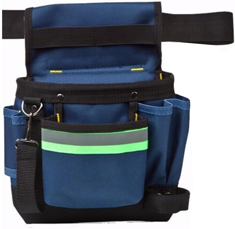  Pochette Banane Multi-poches Pour électricien En Tissu Oxford 600D Robuste Pour Un Rangement Pratique Des Outils Et Une Utilisation En Haute Altitude (B)