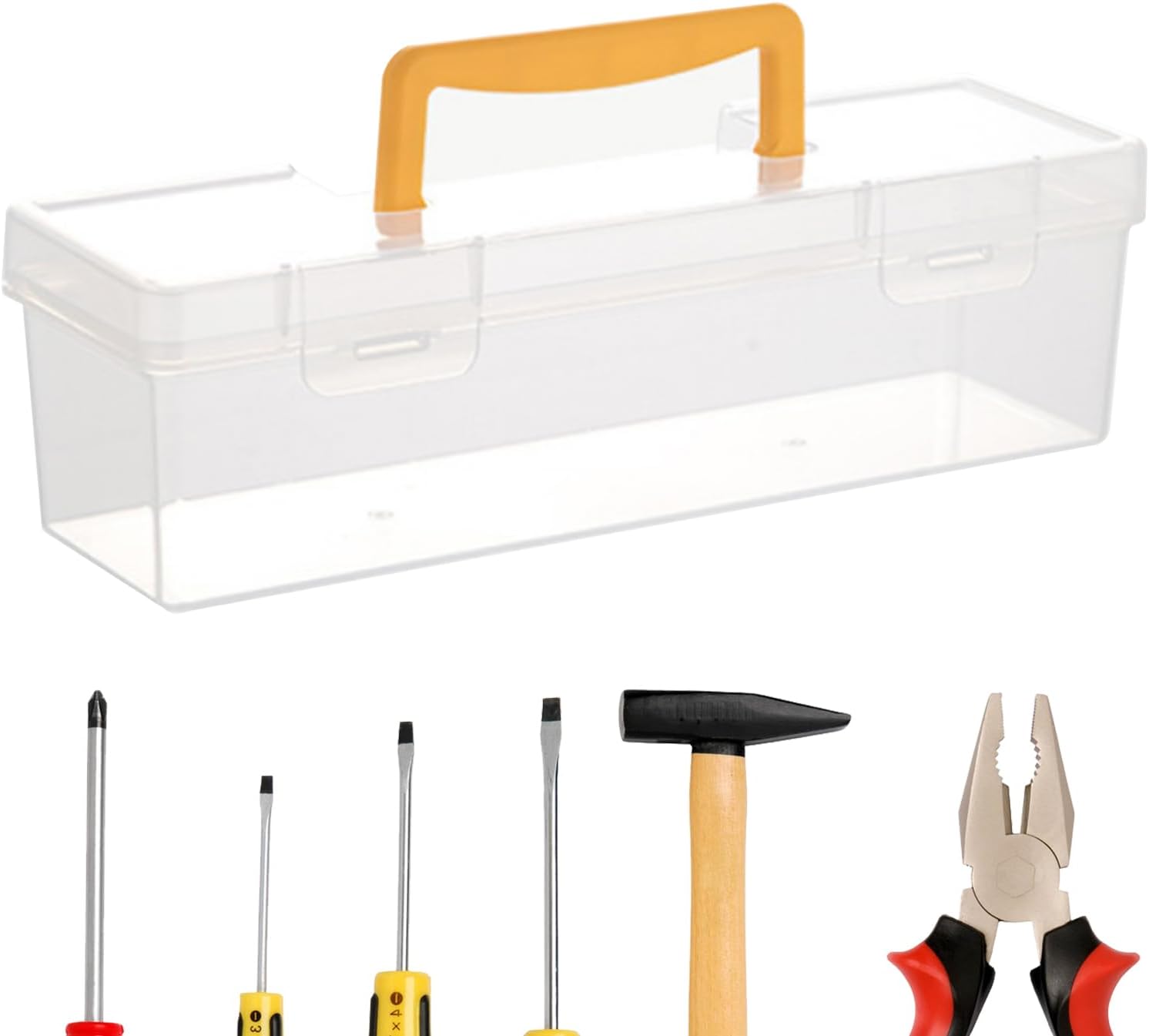 Organisateur De Petite Boîte À Outils | Organisateur De Petits Éléments - Conteneur Transparent À Compartiments Pour Bricolage Électronique Établi Garage