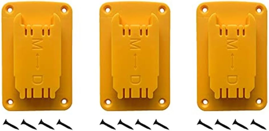  Lot De 12 Porte-outils Jaunes Pour Perceuse Sans Fil 12 V 20 V Avec Vis Pour Garage, Atelier, Support De Rangement En Plastique Pour Outils électriques, Kit De Suspension 3, 8, 12 Pièces