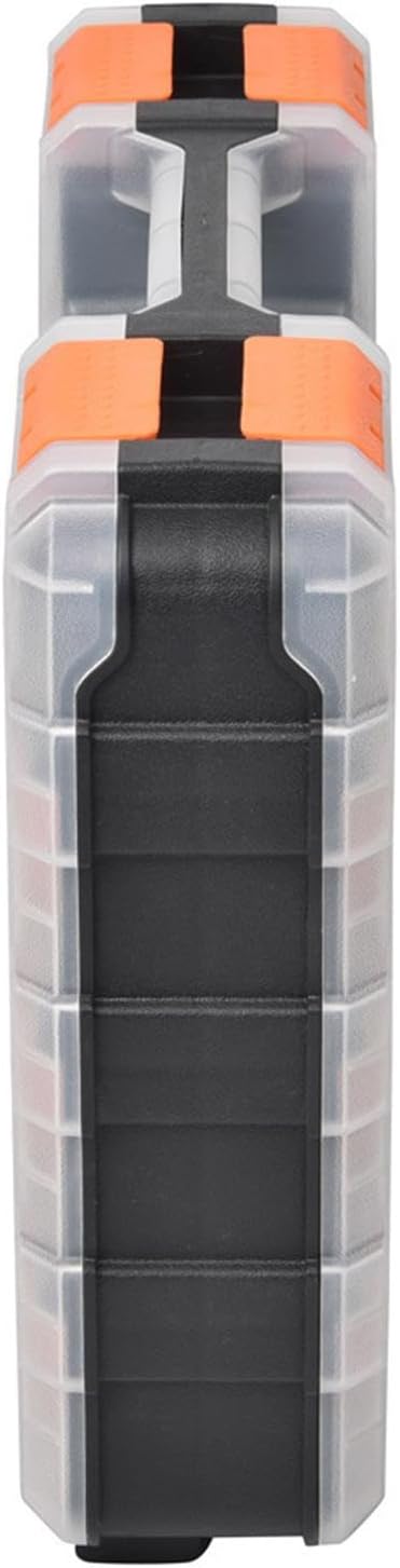 GENERIC Boîte De Rangement Pour Petites Pièces, Boîte De Rangement à 34 Compartiments, Organisateur De Boulons Et écrous | Organiseur à Outils Double Face, Boîte De Rangement Idéale Pour Vis, écrous, Petites