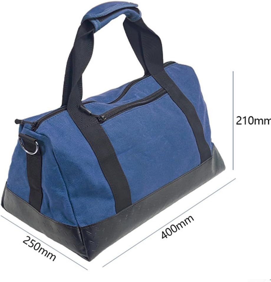  Sac à Outils En Toile Robuste Avec Fond Renforcé Pour Le Rangement Des électriciens Et Du Matériel De Camping En Plein Air, Pochette Résistante à L'usure De Grande Capacité (A)