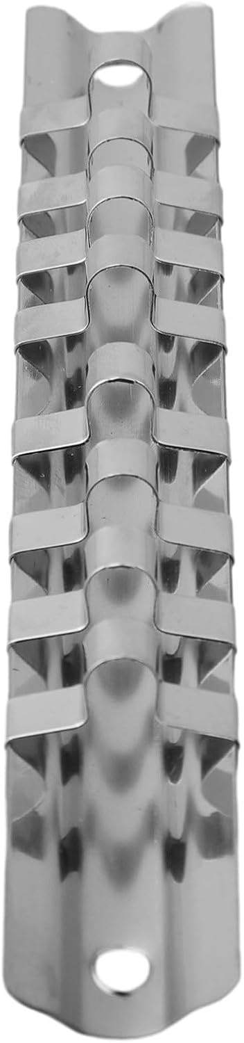  Support De Rangement Pour Douilles Avec 8 Clips Compatibles Avec Douilles De 1/4", 3/8", 1/2" Montées Sur Rail Pour Garage Et Gestion D'outils Industriels (3 Pièces)