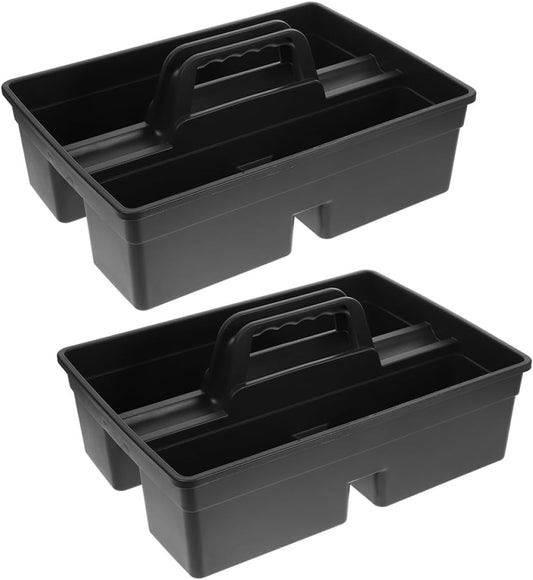  Jojofuny Panier De Rangement En Plastique 2pcs Poignées, Compartiments Multicouches Étanches, Design Splashproof Pour Accès Facile Aux Outils De Nettoyage