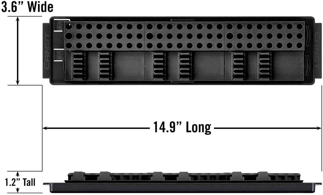  Ernst Fabrication Organiseur De Bits Boss Haute Densité Bits Outil, 90, Noir