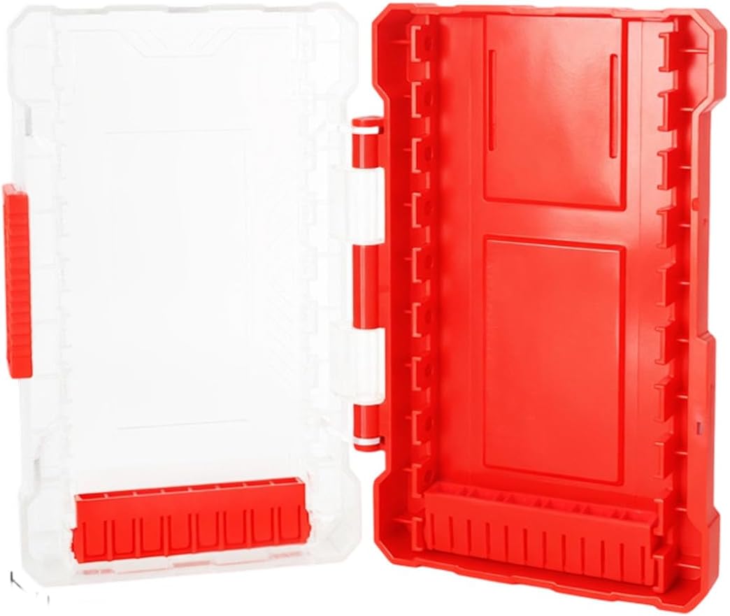  Boîte De Rangement Professionnelle Pour Forets - Séparateurs Réglables - Base Antidérapante - Organisateurs Portables Pour Outils D'atelier - Plusieurs Tailles