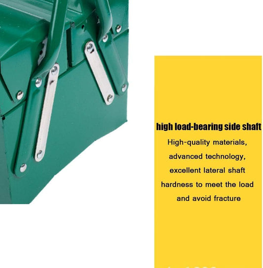  Boîte à Outils En Métal En Porte-à-faux, Armoire Portable En Fer à 2 Niveaux, Boîte De Rangement Pliable Multifonction, A