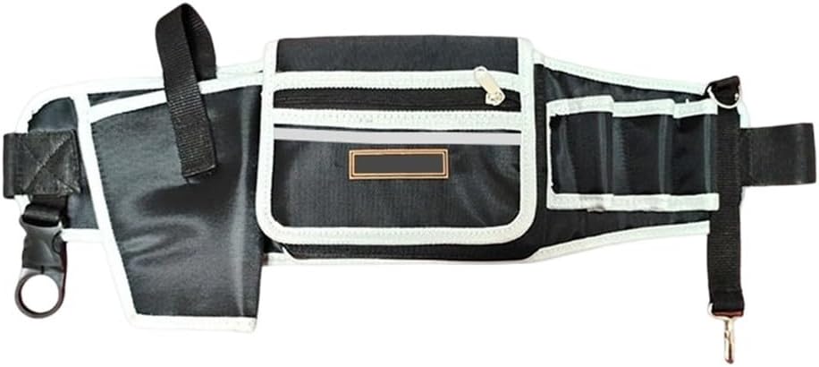 Ceinture Réglable Oxford 1680D Sac Banane Pour électricien Travaux De Construction Robuste Et Professionnel De Charpentier Organiseur De Rangement Noir (vert)
