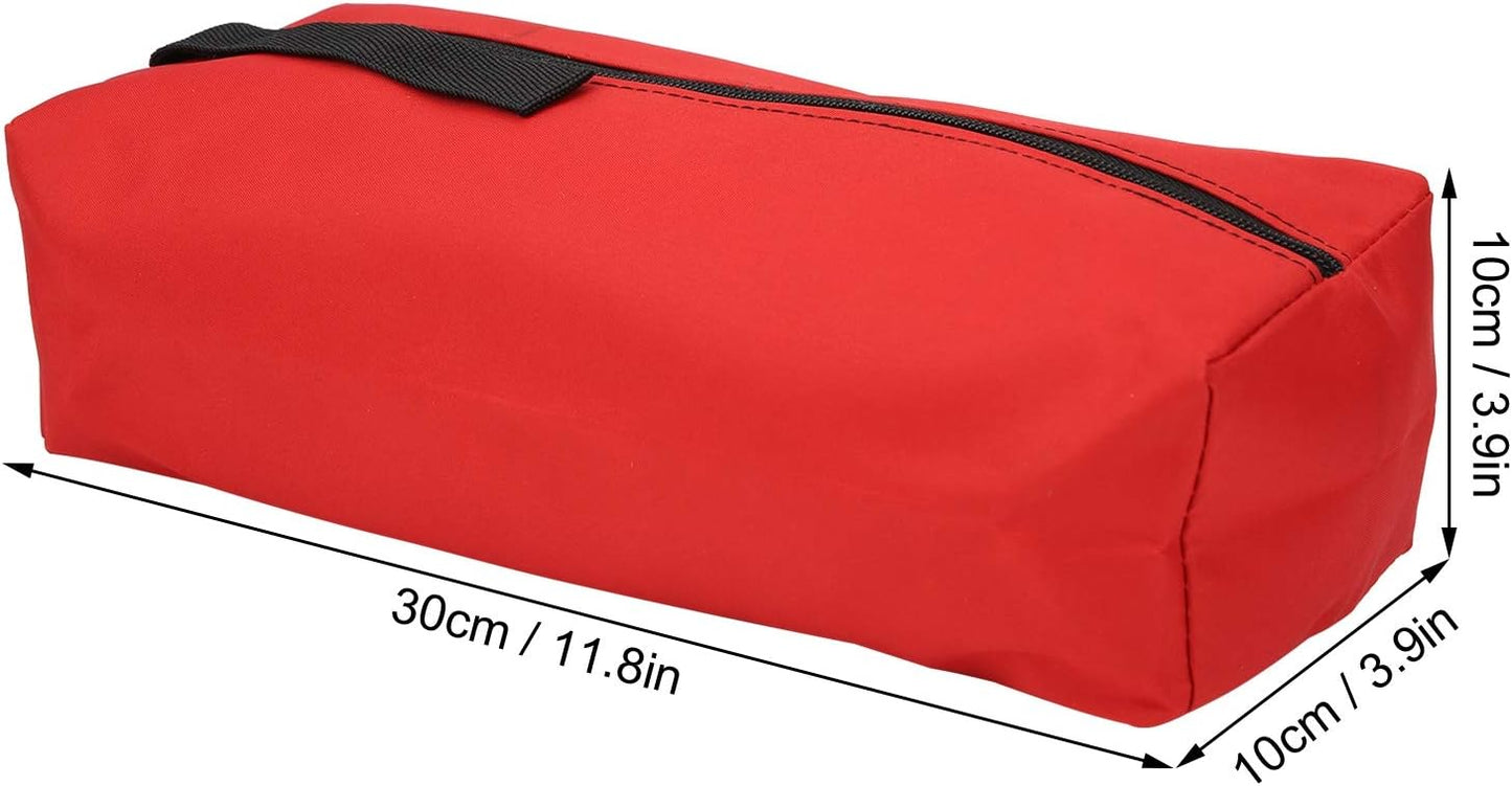  VGEBY Sac à Outils En Polyester 600D Résistant, Organisateur D'outils à Main Avec Fermeture éclair Fluide Et Fond Large Pour Ranger Clés, Tournevis Et Petits Outils. (rouge)