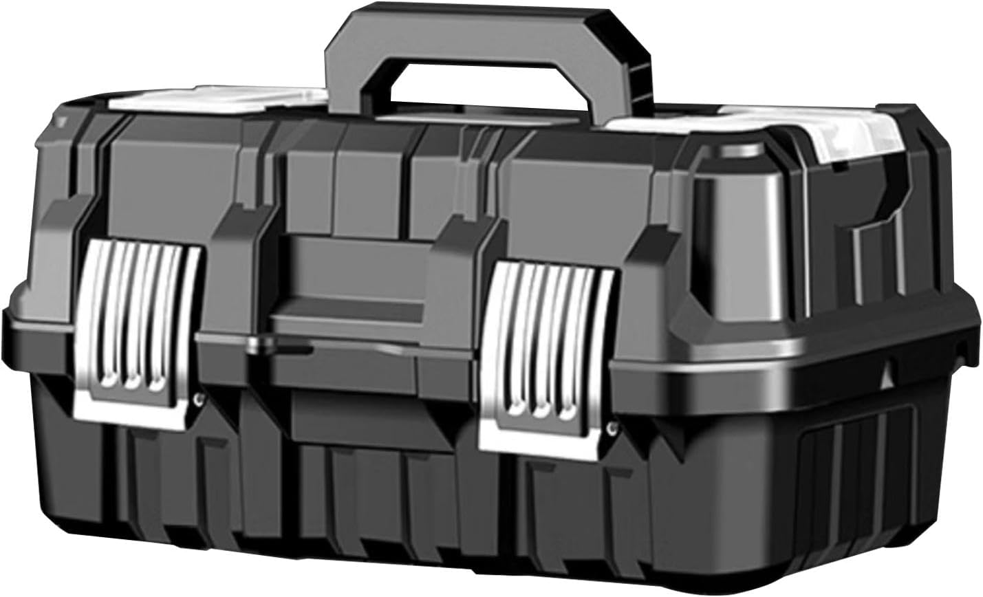  Boîte De Rangement Multifonctionnelle Pour Outils | Étui De Grande Capacité | Organiseur à Outils à Boucle En Acier Inoxydable, Rangement D'outils Pliable à 3 Niveaux, Boîte De Matériel