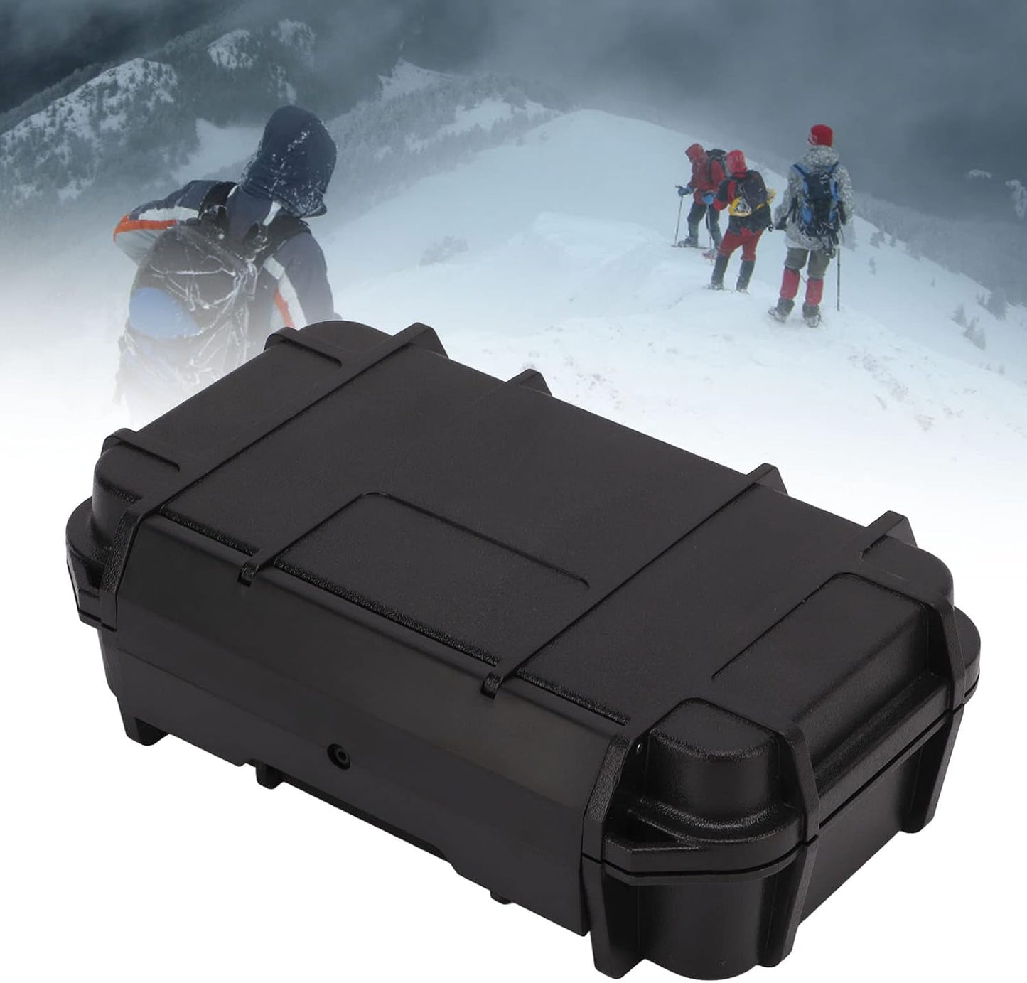  Boîte à Outils Portable étanche Avec Mousse Résistante Aux Chocs, Boîte à Outils De Rangement En Plastique ABS Pour Caméra Extérieure (couleur Noire)