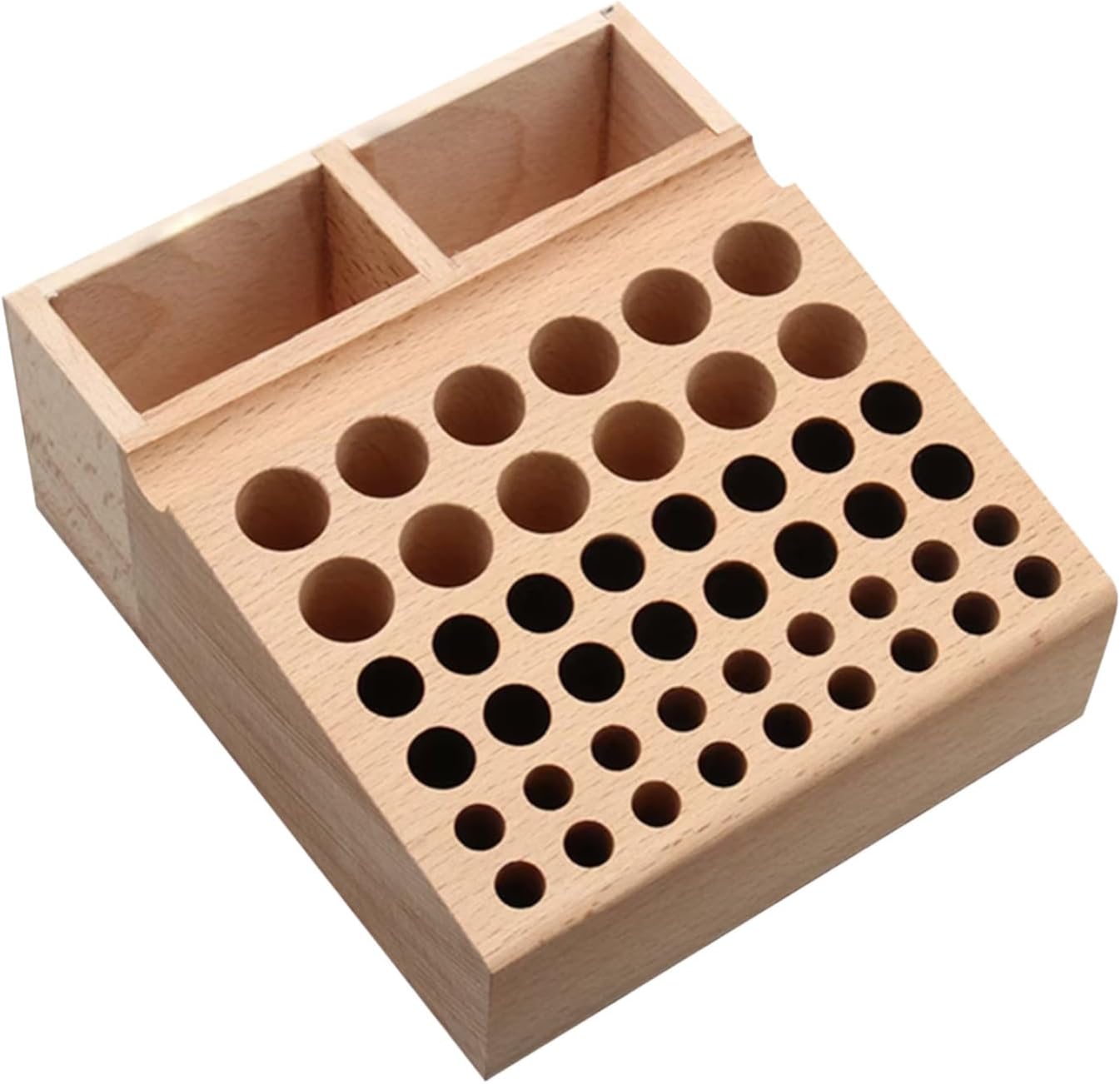  Generisch Support à Outils - Support En Bois De Hêtre Pour De Gaufrage, Boîte De Rangement En Cuir, Pour Travail Du Bois, , Amis, Hommes, Maison, Intérieur Et Pour