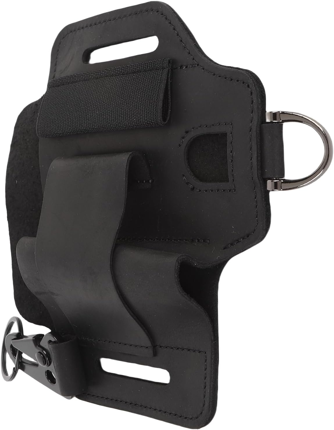  Alomejor Sac à Outils De Ceinture En Cuir, Portable, Multifonctionnel, Pour Projets De Réparation D'aventures En Plein Air, Avec Espace Sûr Pour Outils, Lampes De Poche électriques, (noir)