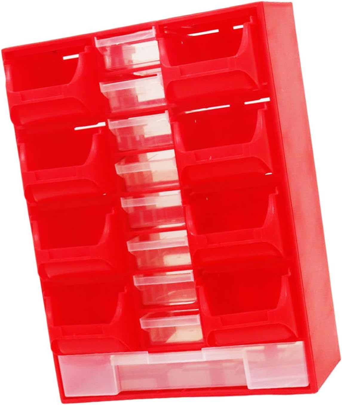  Boîte De Rangement Pour Petites Pièces, Boîte à Outils Murale, Plusieurs Tiroirs, Conteneur De Rangement Pour Petites Pièces, Bleu