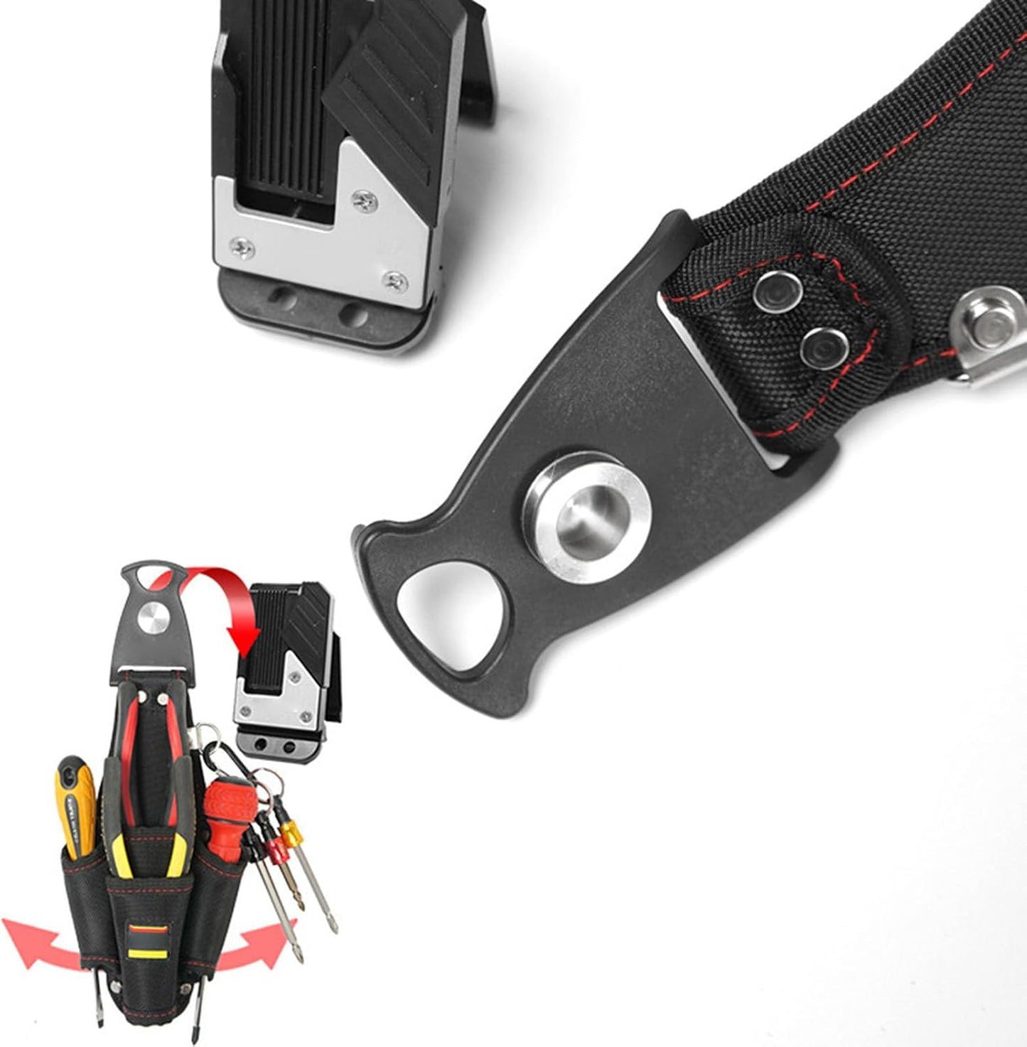  Sacoche D'électricien,Grande Capacité De Rangement Organiseur | Ceinture Porte-outils - Pour Artisan Couvreur Menuisier Bricoleur