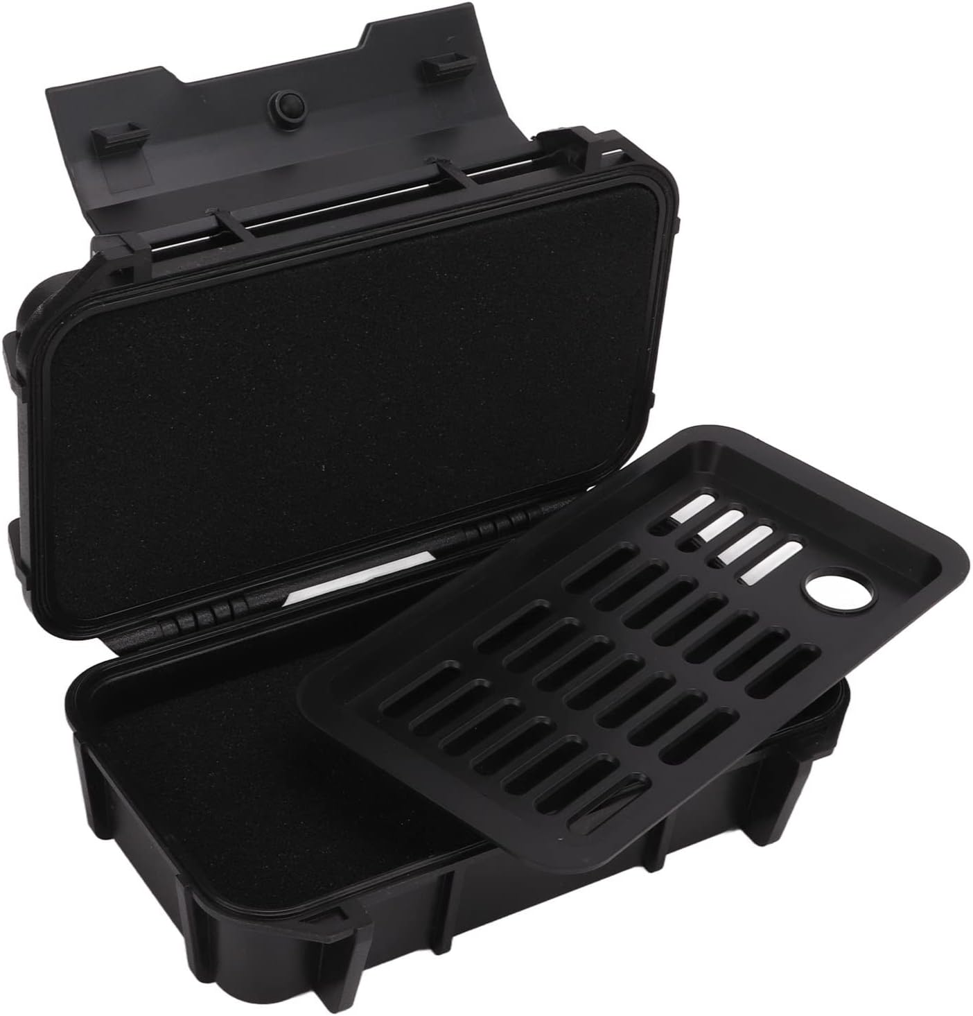  Boîte à Outils Portable étanche Avec Mousse Résistante Aux Chocs, Boîte à Outils De Rangement En Plastique ABS Pour Caméra Extérieure (couleur Noire)