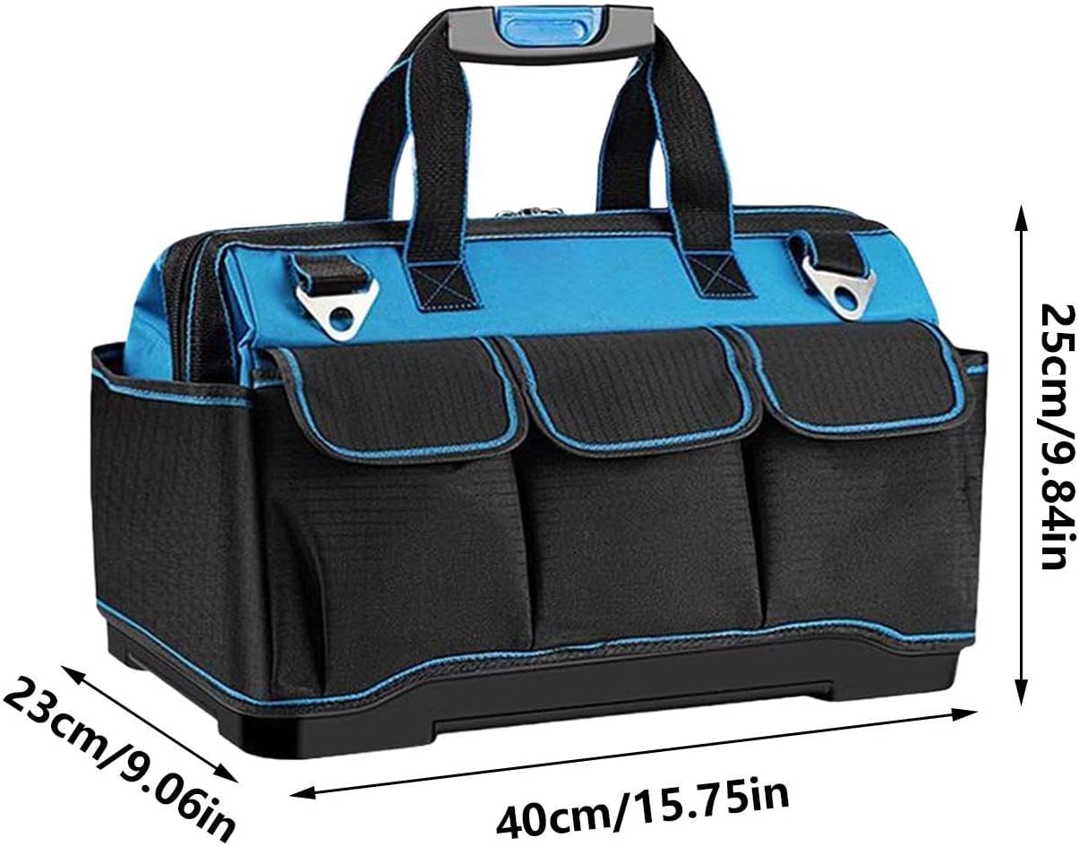  Sac À Outils Robuste,Oxford Résistant Imperméable Multi-poches - Sac À Outils Mécanicien Portable - Pour Extérieur Travaux Réparation Auto Maison Atelier Électricien