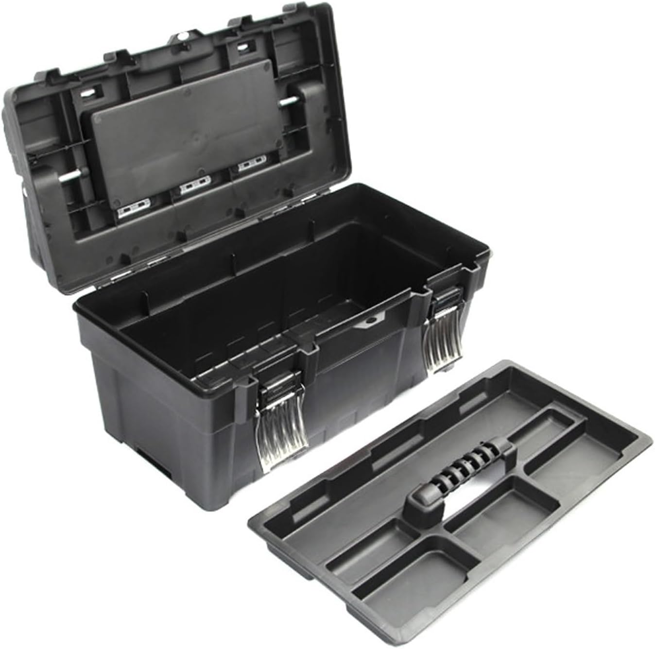  Coffret à Outils Boîte De Rangement Polyvalente En Alliage à Longue Poignée, Boîte Outils Domestique Double Portable Plastique(Petit)