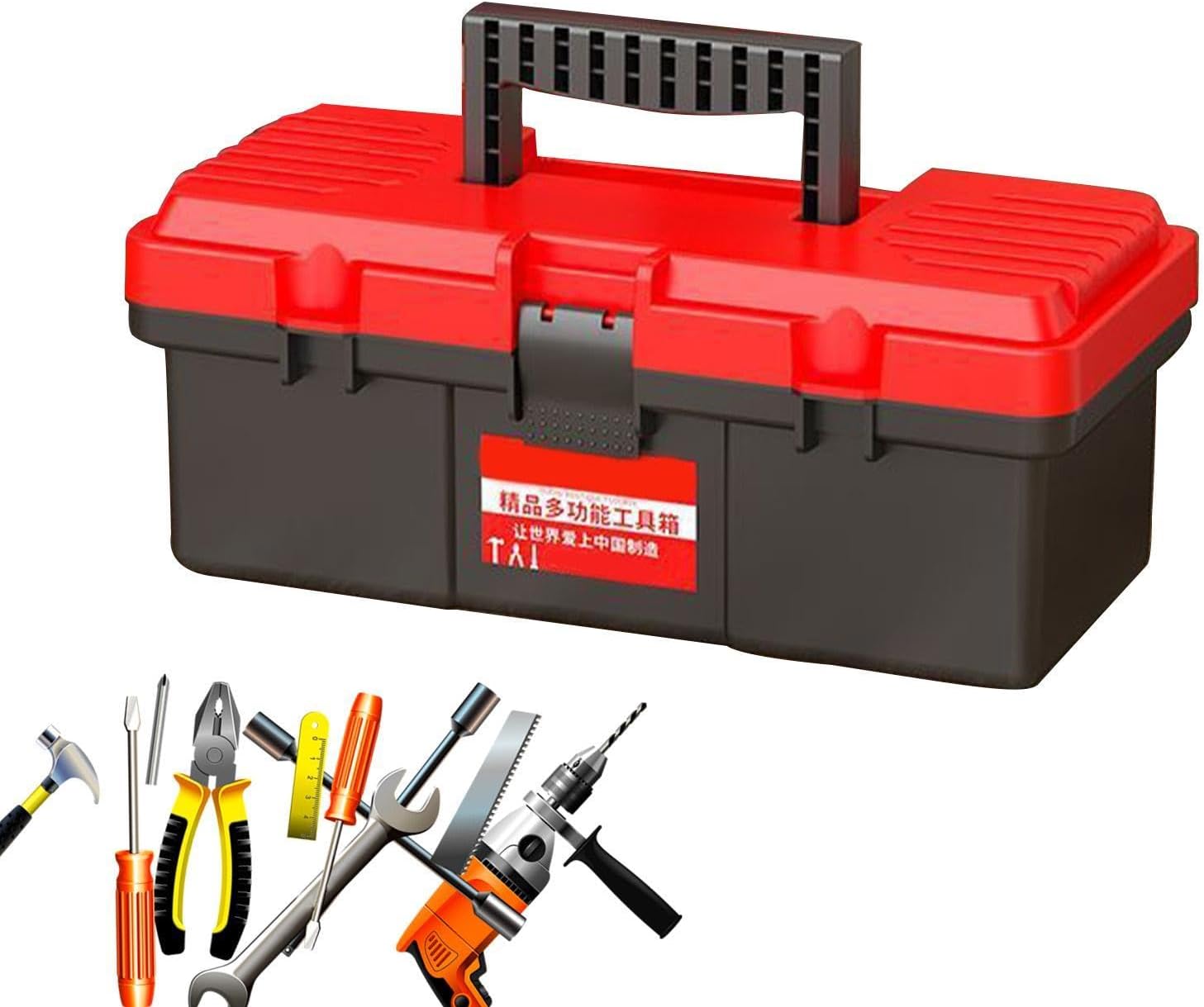 GENERIC Boîte à Outils Portable – Mini Organiseur De Matériel, étui à Poignée Facile D'accès Avec Loquets De Verrouillage Robustes, Fonction De Rangement Sécurisée Du Matériel, Idéal Pour L'entretien Du
