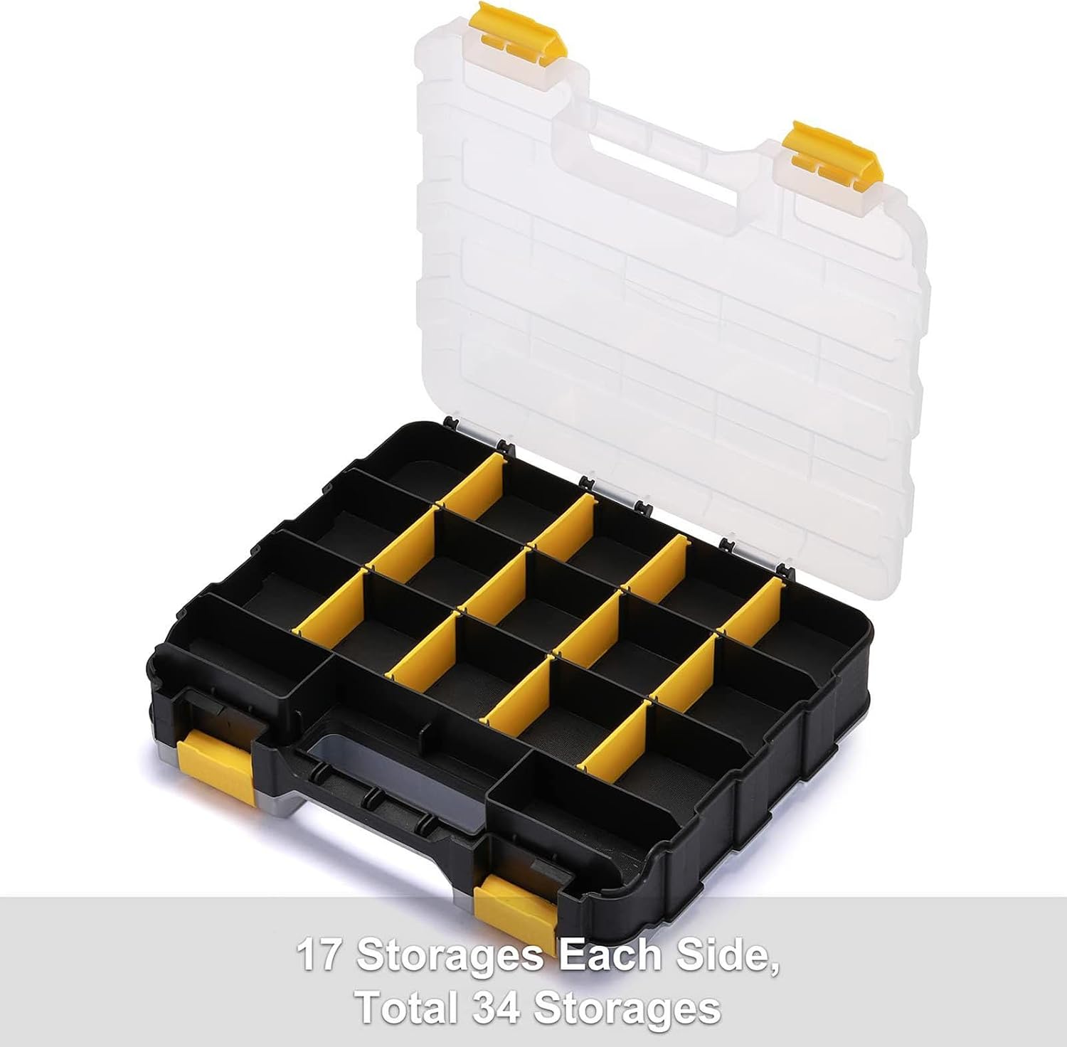 GENERIC Boîte à Outils Portable – Boîte De Rangement Portable Transparente | Boîte à Outils Pour Petites Pièces, Pièces électroniques, Perles, Bijoux, Garage