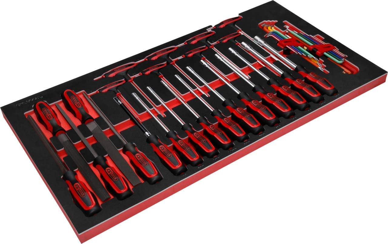  KS TOOLS Jeu De Tournevis/limes Dans Un étui En Mousse, 42 Pièces 813.0042