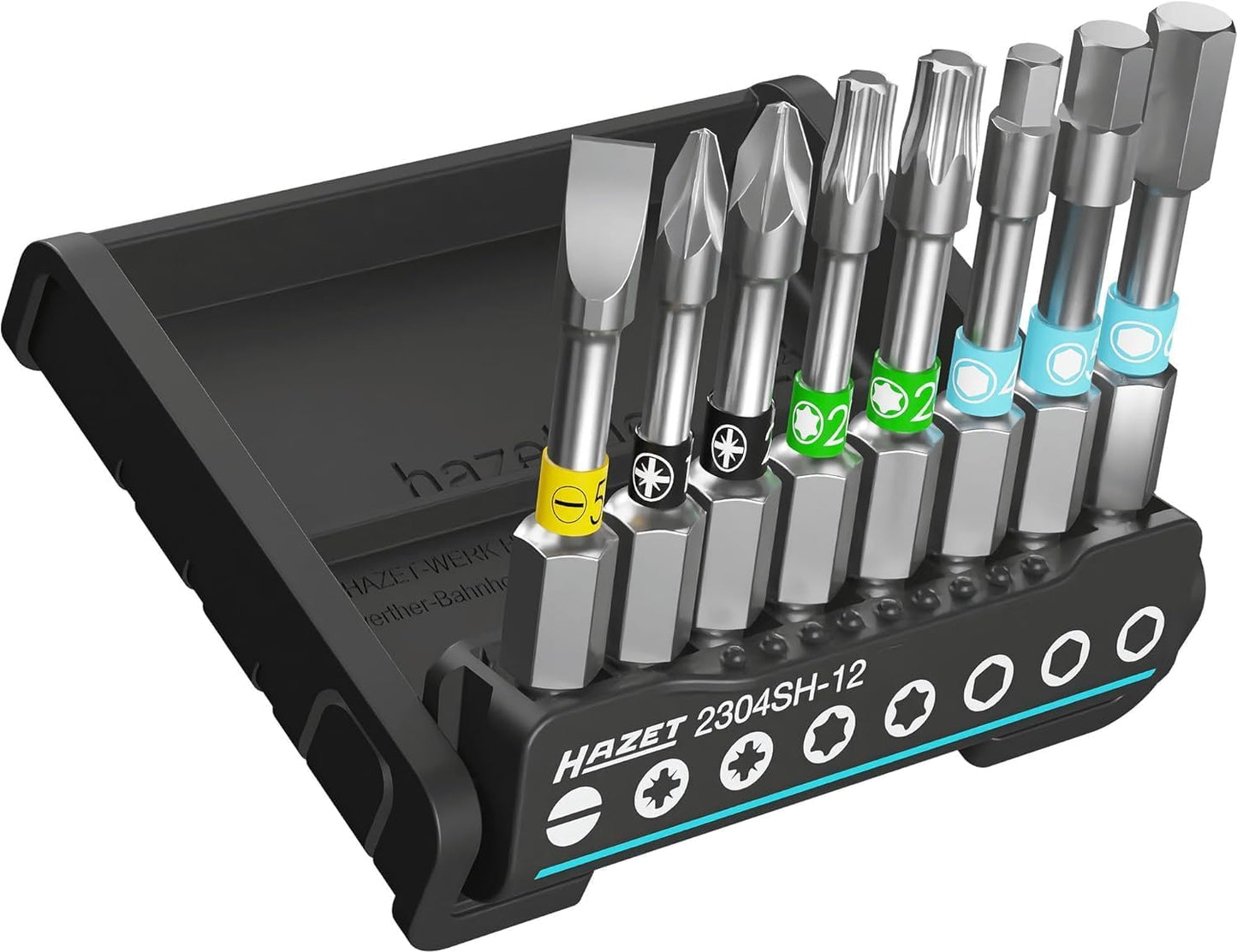  HAZET - Smart Holder 2304SH-2I Porte-outils Pratique 16 Pièces I Sortie : 6,3 (1/4 Pouce) IRangement Des Pièces Métalliques, Ordre, Organisation I Fabriqué En Allemagne'.