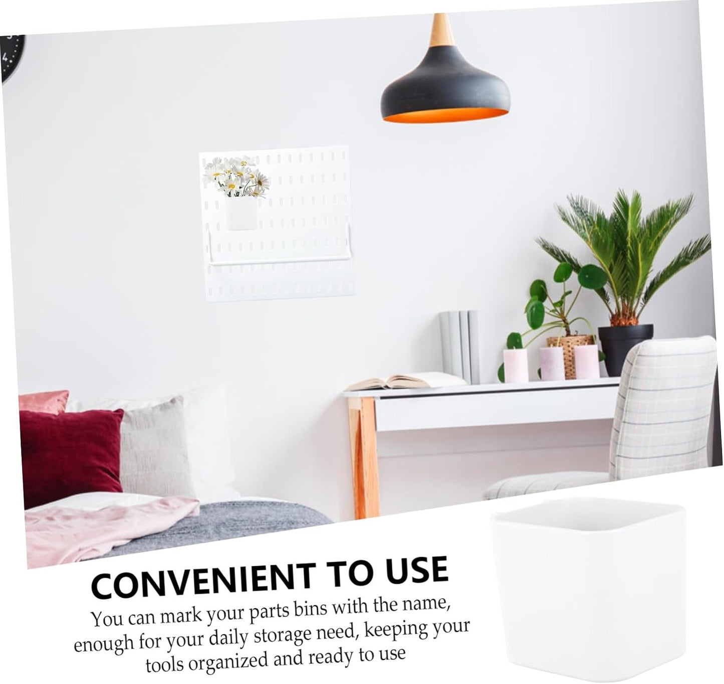  Ciieeo 2 Pièces Organisateur De Pegboard De Rangement Multi Pour Accessoires De Pegboard Pratique Pour Outils Petits Matériels