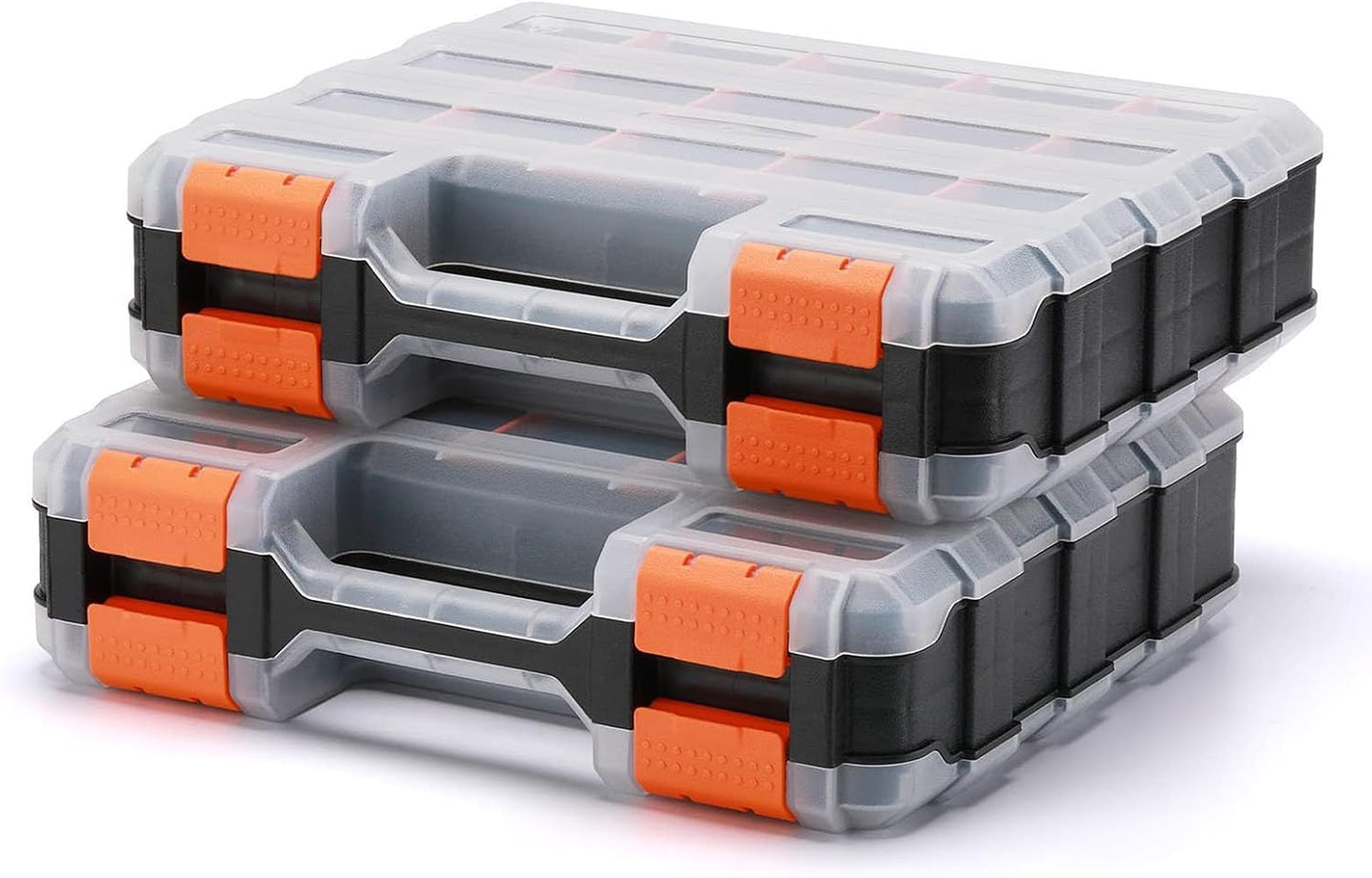 GENERIC Boîte à Outils | Boîte à Outils Double Face 34 Compartiments | Boîte De Rangement Pour Outils | Pour Quincaillerie, Petites Pièces, Appareils électroniques, Perles, Bijoux, Garage