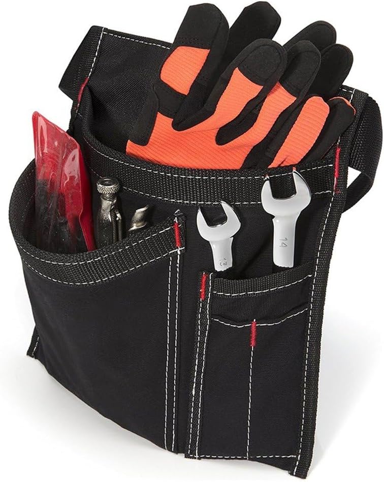  Pochette Porte-Outils À Poches Multiples, Utilitaire Simple Face, Tablier De Travail Ajustable Pour Charpentier, Jardinier, Bricoleur, Ceinture De Travail Résistante