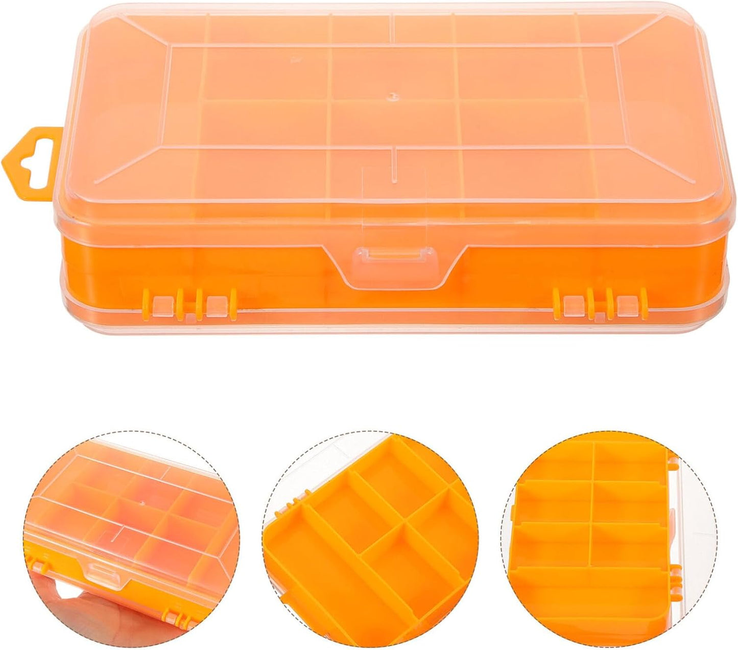  Vaguelly 1 Boîte De Rangement Pour Petites Pièces, Boîte à Outils Double Face Avec Séparateurs Amovibles En Plastique Pour Vis, Boulons, écrous