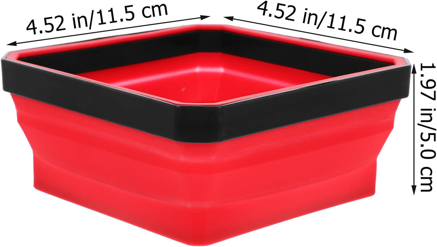  ULTECHNOVO Bol Magnétique Portable Rouge, Plateau De Rangement Pour Petites Pièces Et Outils, Utilisation Polyvalente En Bricolage