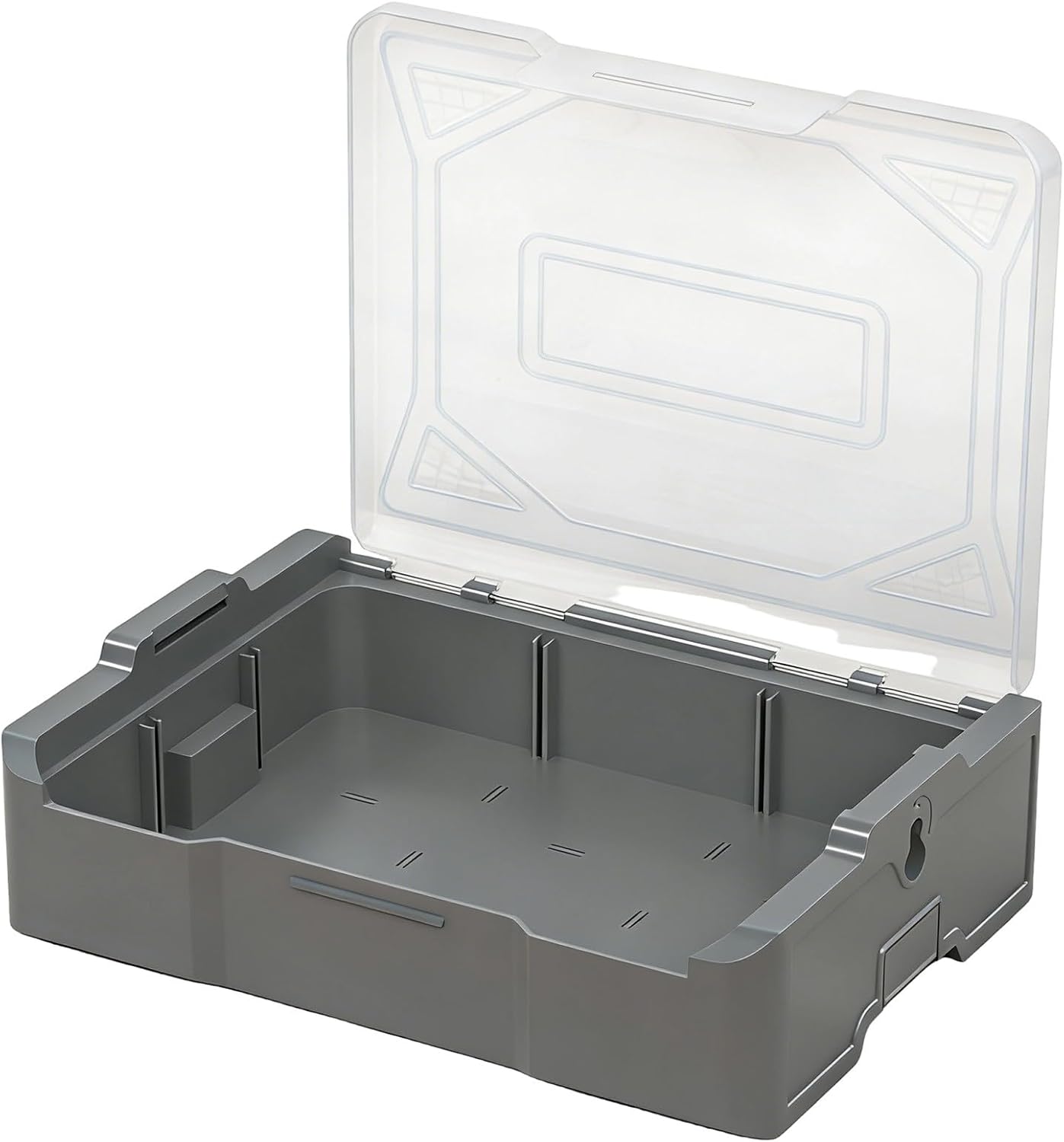  Outil Empilable Avec Séparateur Amovible Et Fenêtre Transparente Pour Charge De 20 Kg - Conteneur Empilable Pour Ranger Les Outils, Jouets - Design De Fenêtre Transparente - Conteneurs Imbriqués