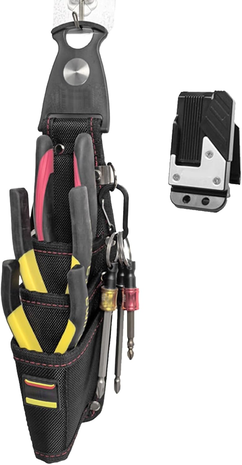  Sac à Outils D'Électricien - Grand Organiseur De Rangement Multifonction,Porte-outils à Ceinture - Pour Artisan, Mécanicien, Plombier, Couvreur, Menuisier, Bricoleur