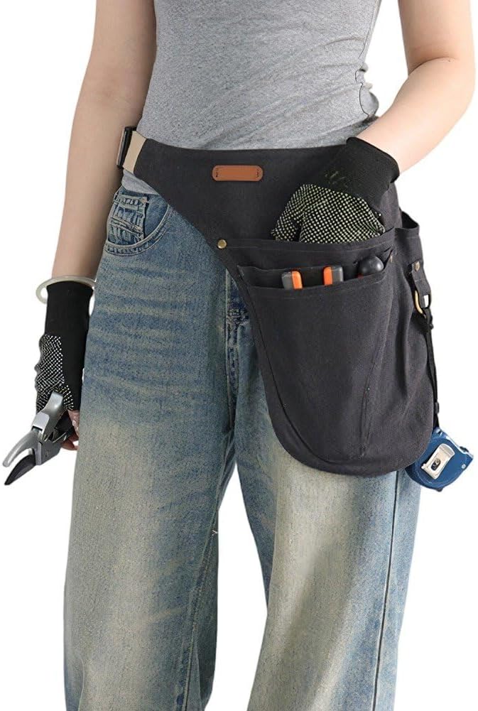  Tablier De Travail Multifonctionnel Ajustable Avec Ceinture Porte-Outils Pochette De Ceinture, Organisateur D'outils Avec Boucle Pour Bricoleur, Menuisier À Tout Faire