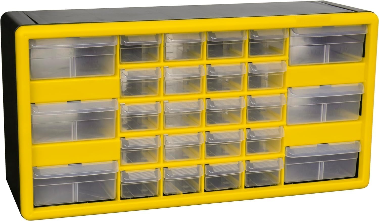  Akro-Mils 10164 64-Drawer Plastic Drawer Storage Cabinet For Garage Organization, Teacher Toolbox, Makeup Organizer, And More, 50,8 Cm W X 16 Cm D X 40,6 Cm H, Red