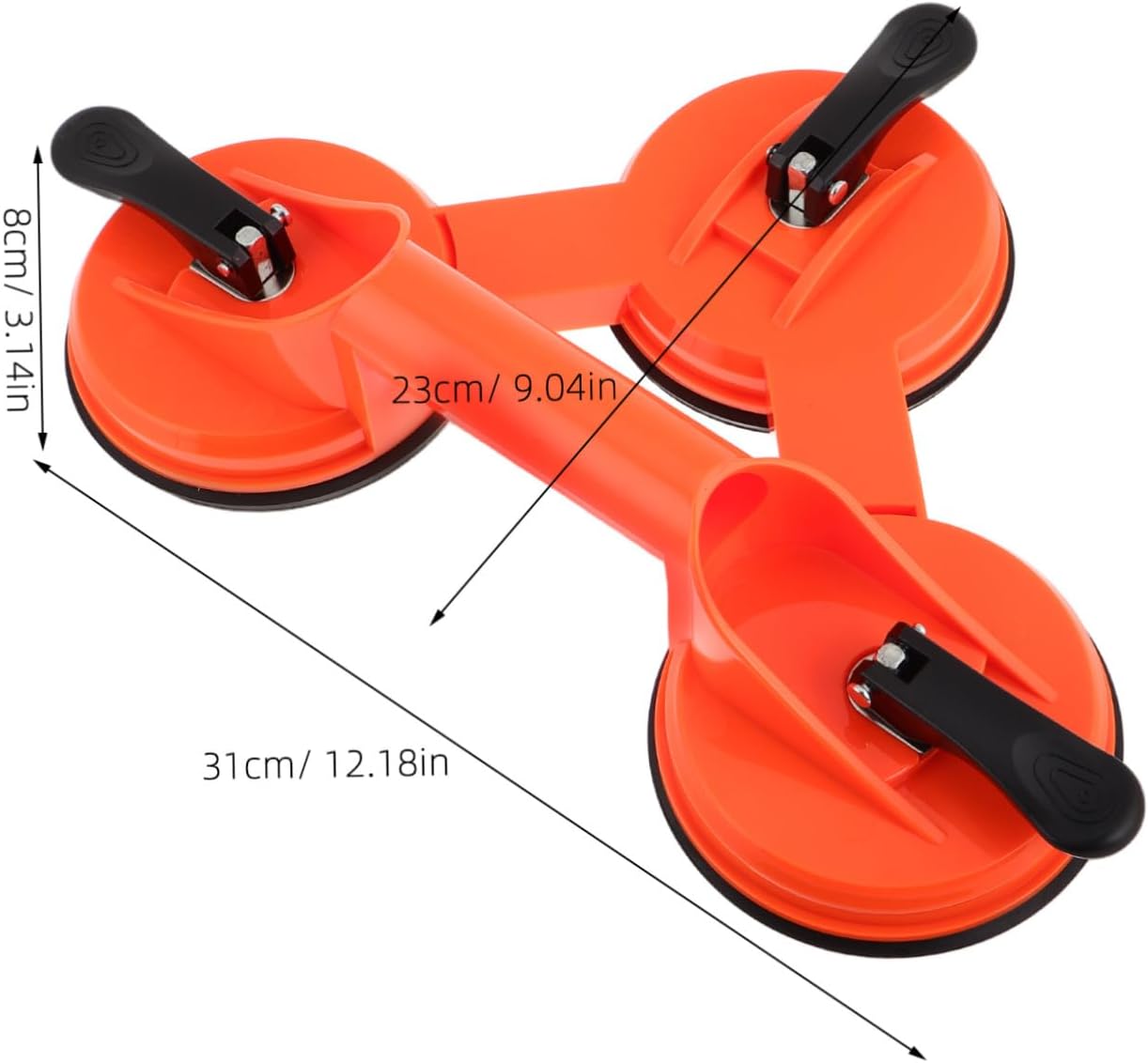  Ciieeo Ventouse Triple Pour Levage De Vitres De Voiture Support à Verre Outil De Réparation De Carrosserie Manipulation De Surfaces Lisses
