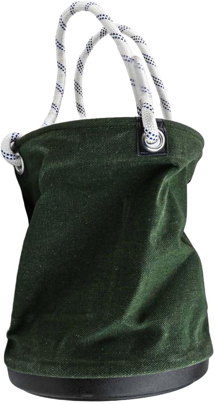  Seau à Outils En Toile – Seau De Travail à Paroi Droite – Seau De Rangement Robuste Pour électriciens Et Jardiniers Avec Bord Métallique Renforcé Et Poignées En Corde épaisse – 40 X 30 Cm