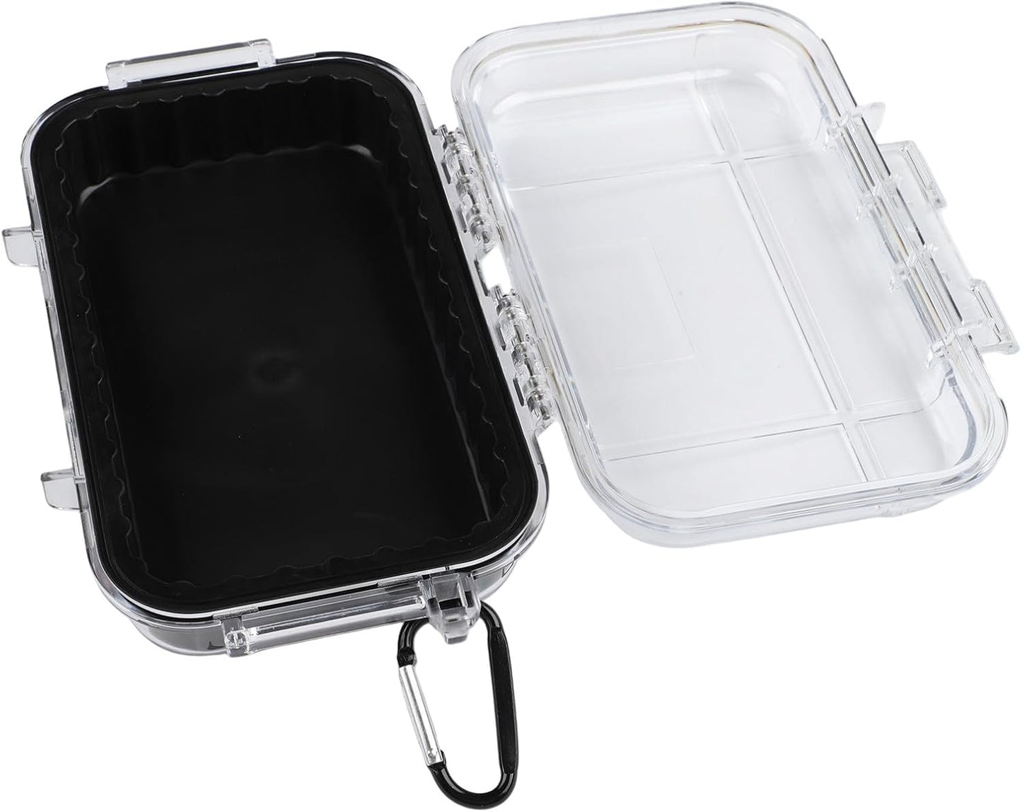  Boîte De Rangement étanche, Robuste Et Résistante Aux Chocs Avec Mousse Réglable Pour équipement D'extérieur Et Protection Scellée (noir)