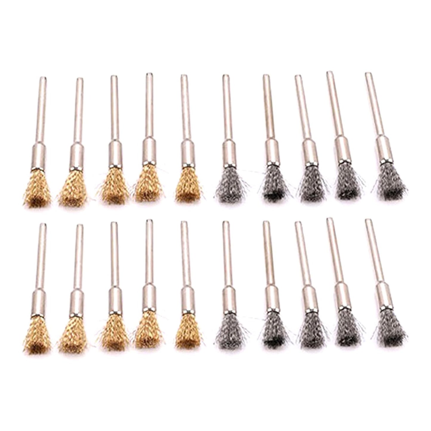  Lot De 20 Brosses De Polissage Pour Brosse De Nettoyage - Extrémité De Fil - Petit Fil De Polissage - Accessoires Pour Outils Rotatifs