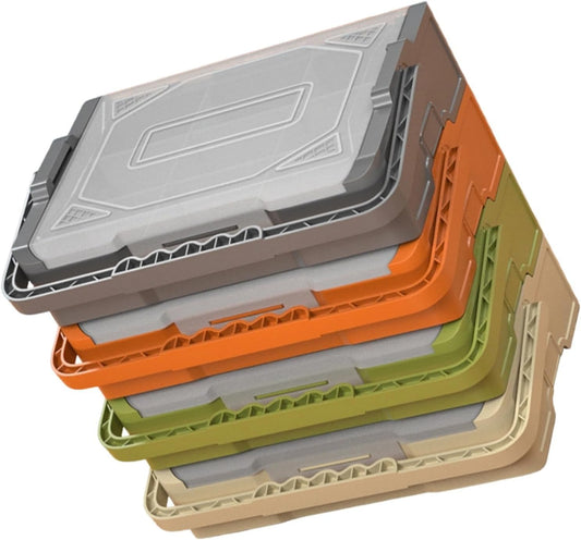  Bac Empilable Pour Organiser Les Outils, Les Jouets, Fenêtre Transparente, Boîte De Rangement Empilable Avec Couvercle Pour L'organisation