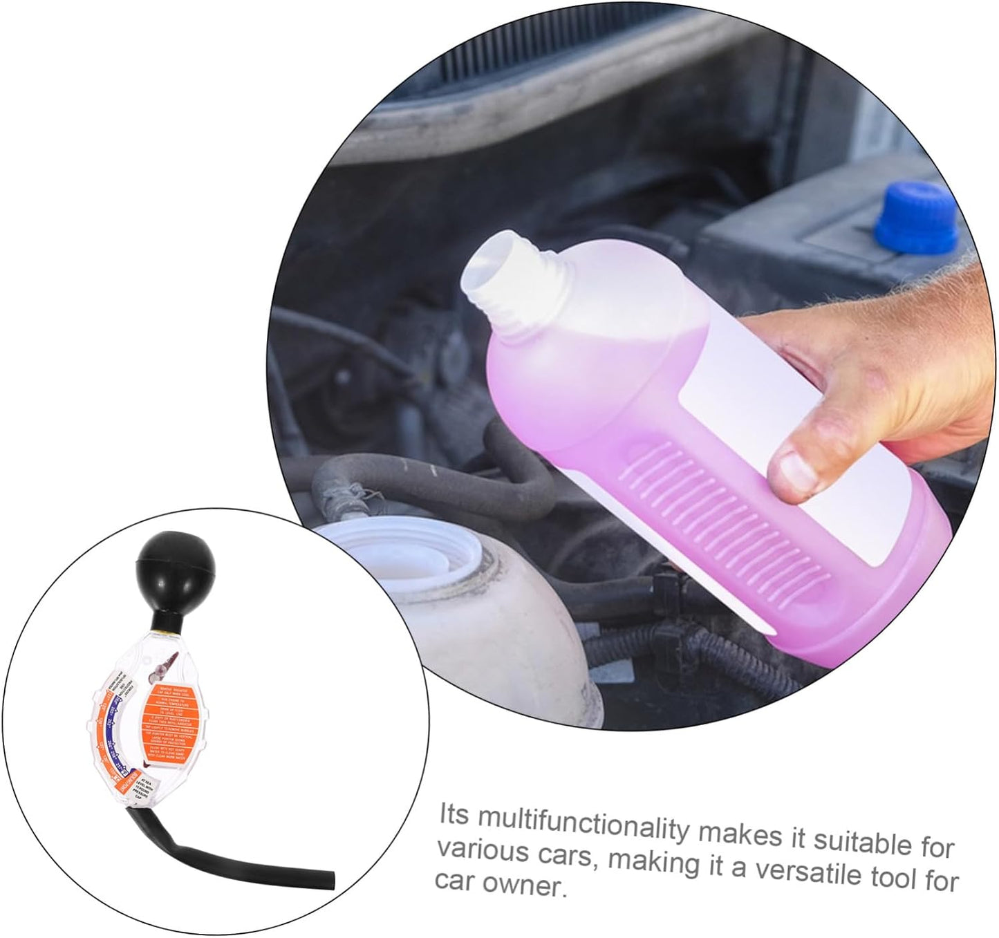  Ciieeo 5 Pièces Testeur De Batterie Radiateur Auto Refroidissement Outil D'antigel Voiture Testeur D'antigel à Cadran Hydromètre Densité Tester Le Densitomètre Antigel Plastique