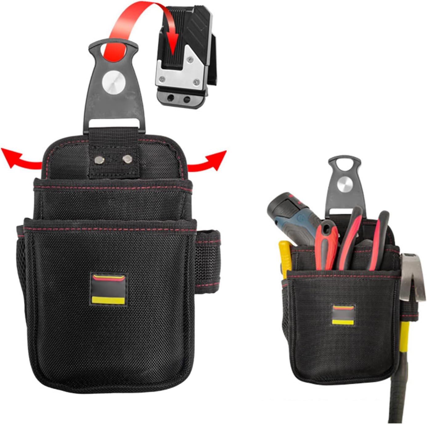  Pochette De Ceinture D'outils | Trousse à Outils De Technicien,Sac Ceinture Imperméable Multi-Outils Porte-Outils Pour Travaux Intérieur Extérieur Soudage Peinture Toiture Pêche Voyage